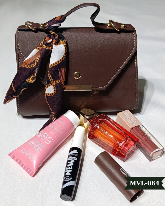 Vizon Fularlı Askılı El Çantası